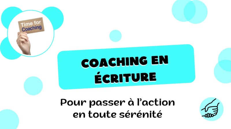 Texte "coaching en écriture" invitant à commander le service et passer à l'action pour les projets littéraires